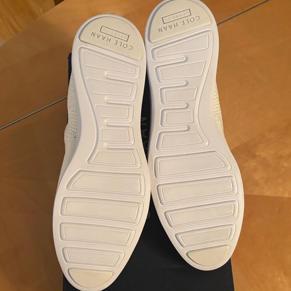 Cole Haan Women’s White Knit Oxford Shoes - Picture 6 of 6